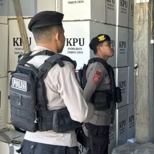 Cegah Guankamtibmas, Satgas Preventif OMP Rinjani Polres Bima Intensifkan Patroli Pengamanan di Gudang Logistik KPU