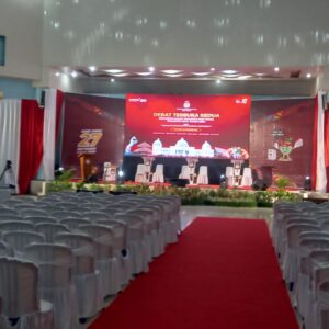 Tim Gegana Sterilkan Lokasi Debat Kedua Paslon Pilkada Kota Bima