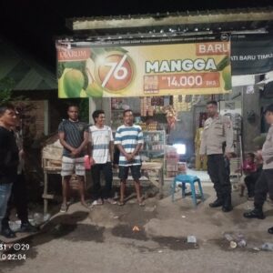 Polsek Asakota Gelar Patroli Cooling System Menjelang Pencoblosan Pemilukada Gubernur NTB dan Walikota Bima