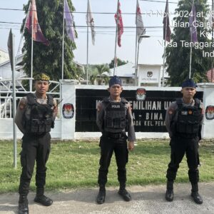 Satgas Preventif OMP Rinjani 2024 Tingkatkan Patroli di Kantor KPU dan Bawaslu Kota Bima