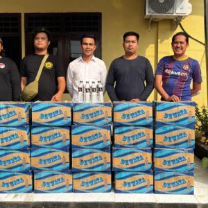 Satresnarkoba Polres Bima Gagalkan Penyelundupan 500 Botol Miras Jenis Arak Bali di Kampung Bebas dari Narkoba di Desa Nata