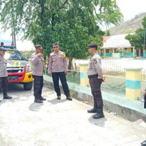 Kapolres Bima AKBP Eko Sutomo S.I.K., M.I.K.,Terjun Langsung Pantau Kampanye Pilkada di Dua Kecamatan