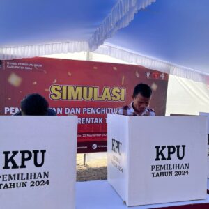 Kapolres Bima Diwakili Kasat Samapta Menghadiri Simulasi Pemungutan suara Pilkada Serentak 2024