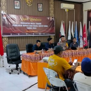 Kapolres Bima AKBP Eko Sutomo S.I.K.,M.I.K., Menghadiri Rakor  Persiapan Masa Tenang Pilkada Serentak 2024