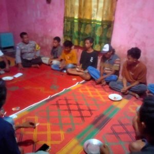 Pilkada Tinggal Menghitung Hari, Bhabinkamtibmas Polsek Monta Intensifkan Cooling System