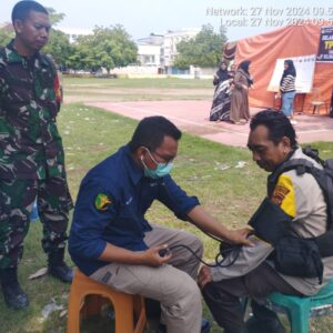 Sie Dokkes Polres Bima Kota Pastikan Kesehatan Personel Pam TPS