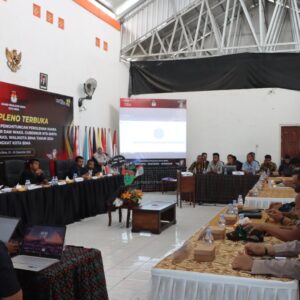 Pengamanan Ketat TNI-POLRI, Rapat Pleno Rekapitulasi Hasil Pilkada Kota Bima Berjalan Lancar