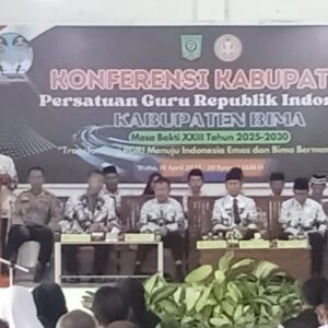 Dukung Kemajuan Organisasi PGRI, Kapolres Bima Diwakili Kasat Binmas Hadiri Konferensi PGRI