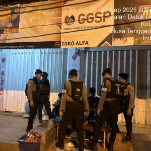 ‎ Antisipasi 3C, Unit Turjawali Sat Samapta Polres Bima Kota Gelar Patroli Malam