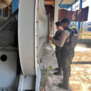 Unit Obvit Sat Samapta Polres Bima Kota Laksanakan Pengamanan Aset PT PLN UPP6 Nusa Tenggara 1 PLTU Bima