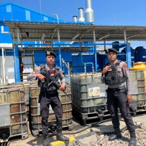 Unit Pamobvit Sat Samapta Polres Bima Kota Amankan dan Patroli di Area Objek Vital PLTMG Bonto Bima