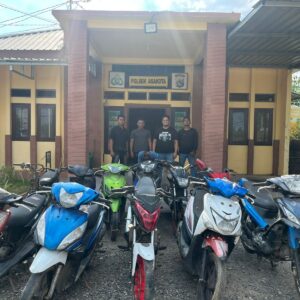Tim Opsnal Polsek Asakota Gagalkan Peredaran Belasan Sepeda Motor Bodong Berbagai Merek