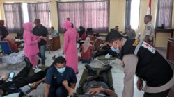‎Peringati Hari Jadi Humas Polri ke-74, Polres Bima Kota Gelar Donor Darah Serentak